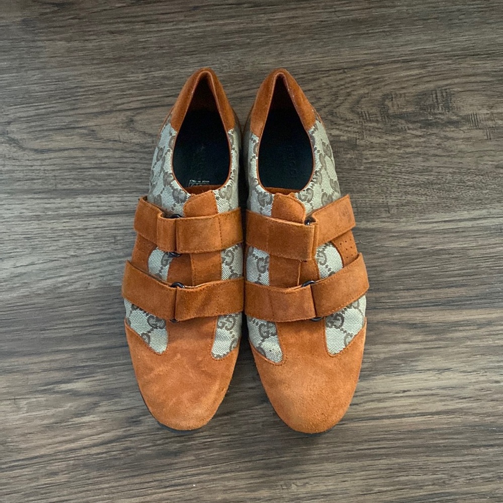 Orange and Brown Authentic Gucci sneakers vintage